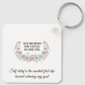 Porte-clés Custom Motivational Keychain (Dos)