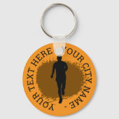 Porte-clés Custom mud run event keychain gift (Recto)