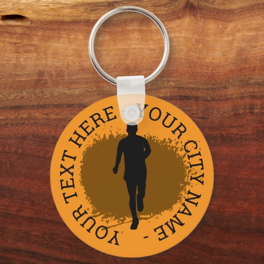 Porte-clés Custom mud run event keychain gift (Recto)
