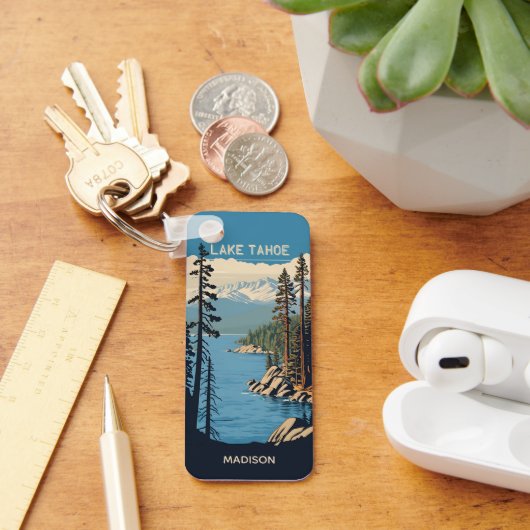 Porte-clés Custom Name Lake Tahoe (Bureau)