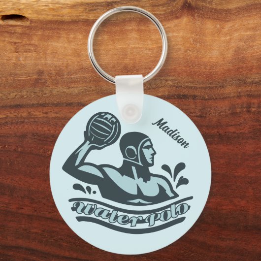 Porte-clés Custom Name Water Polo (Recto)