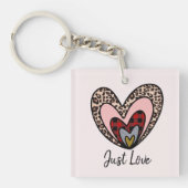 Porte-clés Custom Nested Hearts Keychain – Just Love (Devant)