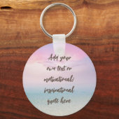 Porte-clés CUSTOM Pastel Dream Beach Motivational Quote (Recto)