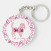 Porte-clés Custom pastel pink cavalier keychain Photo (Dos)