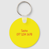 Porte-clés Custom / Personalised NEUROSPICY neurodiversity  (Verso)