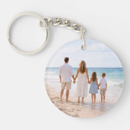 Porte-clés Custom Personalized Family Photo (Devant)