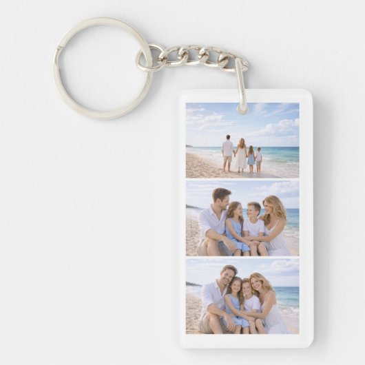 Porte-clés Custom Personalized Family Photo (Devant)
