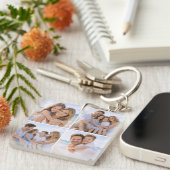 Porte-clés Custom Personalized Family Photo (Devant Droit)