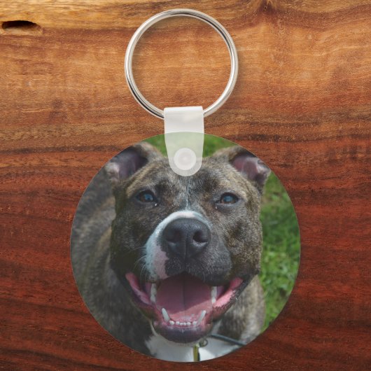 Porte-clés Custom Pet Photo Proud Dog Mom (Recto)
