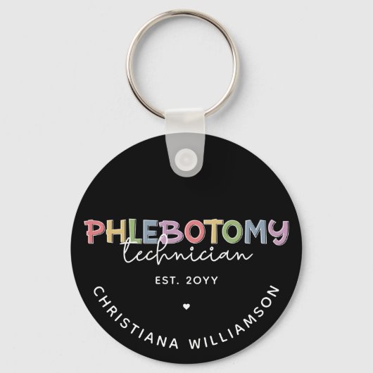 Porte-clés Custom Phlebotomy Technician PBT Phlebotomy Tech (Recto)