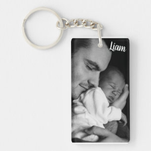 Porte-clés Custom photo and name keychain personalized