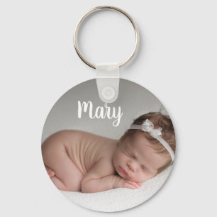 Porte-clés Custom photo and name keychain personalized