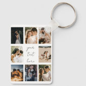 Porte-clés Custom Photo Collage Personalized Picture Family (Verso)