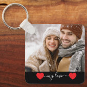 Porte-clés Custom Photo Couple Love Keychain (Recto)