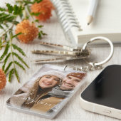 Porte-clés Custom Photo Couple My Love Keychain (Devant droit)