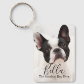 Porte-clés Custom Photo French Bulldog Personalized (Recto)