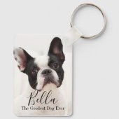 Porte-clés Custom Photo French Bulldog Personalized (Verso)
