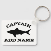 Porte-clés Custom photo keychain with shark fish silhouette (Recto)