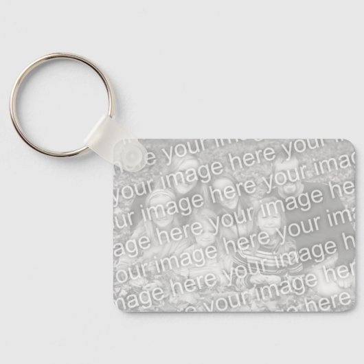 Porte-clés Custom photo keychain with shark fish silhouette (Verso)