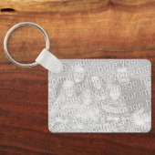 Porte-clés Custom photo keychain with shark fish silhouette (Verso)