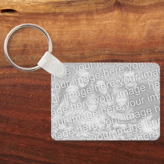 Porte-clés Custom photo keychain with shark fish silhouette (Verso)