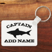 Porte-clés Custom photo keychain with shark fish silhouette (Recto)