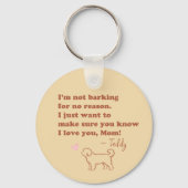 Porte-clés Custom Photo & Name Bernedoodle Mom Keychain Gift (Recto)