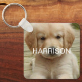 Porte-clés Custom photo picture name contact info monogram  (Recto)