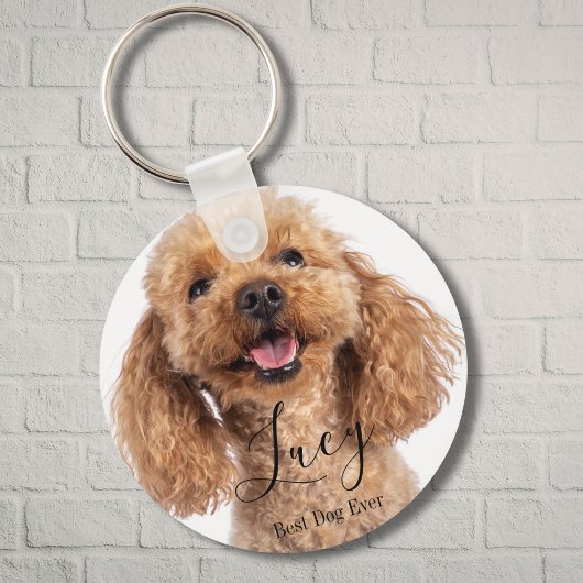 Porte-clés Custom Photo Poodle Personalized Dog Lover