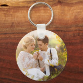 Porte-clés custom photo wedding keepsake  (Verso)