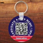 Porte-clés Custom Political Election Campaign Candidate Name (Verso)