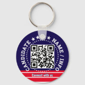 Porte-clés Custom Political Election Campaign Candidate Name (Verso)