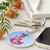 Porte-clés Custom Quirky Jester et marionnettes king (Devant droit)