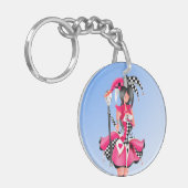 Porte-clés Custom Quirky Jester et marionnettes king (Devant gauche)
