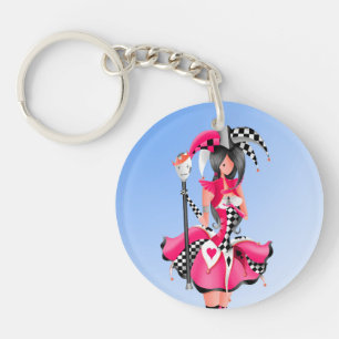Porte-clés Custom Quirky Jester et marionnettes king
