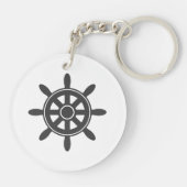 Porte-clés Custom sailing boat name nautical keychain (Dos)