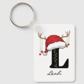 Porte-clés Custom Santa Monogram Keychain for Friends & Moms (Recto)