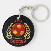 Porte-clés Custom Soccer Logo (Dos)