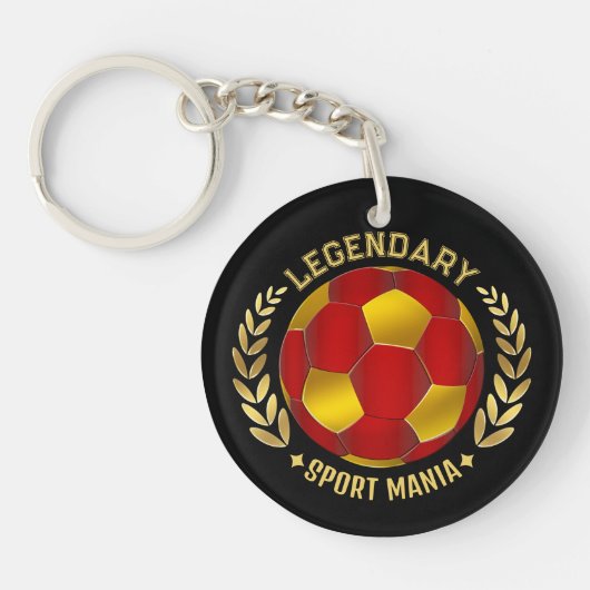 Porte-clés Custom Soccer Logo (Devant)