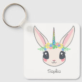 Porte-clés Custom Unicorn Cute Pink Girls (Recto)