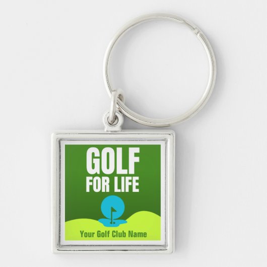 Porte-clés Customisé Golf For Life Porte - clé (Devant)