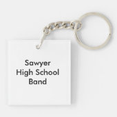 Porte-clés Customisez vos professeurs de musique (Dos)