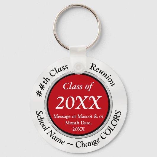 Porte-clés Customizable Cheap Class Reunion Souvenirs Reunion (Recto)