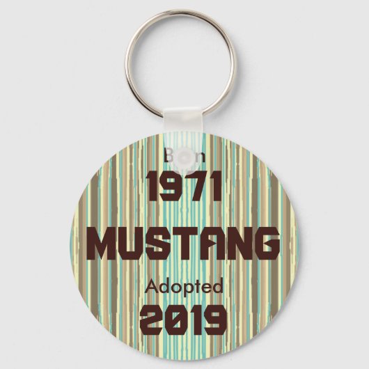 Porte-clés Customizable (Mustang) (Recto)