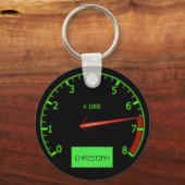 Porte-clés Customizable Name car revs keychains (Recto)