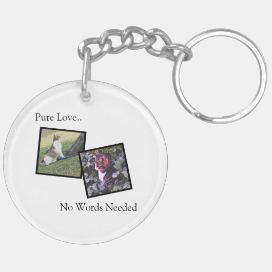 Porte-clés Customizable Pet Photo Keychain (Dos gauche)