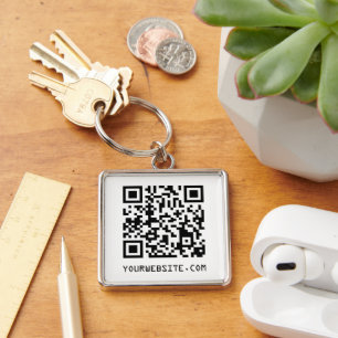 Porte-clés Customizable QR Code Your Webpage Link