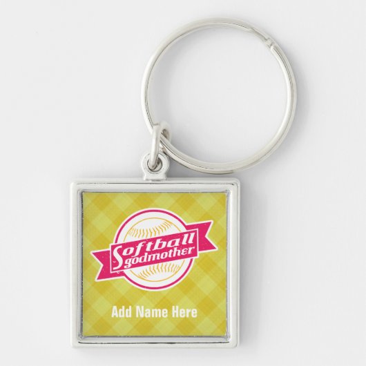 Porte-clés Customizable Softball Godmother Keyring (Devant)
