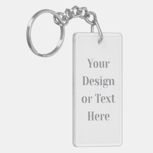 Porte-clés Customizable Your Design or Text Here Personalized (Devant gauche)