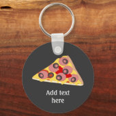 Porte-clés Customize Pizza Slice graphic (Recto)